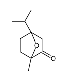 (1R)-1-methyl-4-propan-2-yl-7-oxabicyclo[2.2.1]heptan-2-one Structure