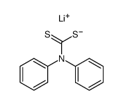 lithium N,N-diphenyl dithiocarbamate结构式