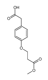 2-(4-(3-甲氧基-3-氧代丙氧基)苯基)乙酸结构式