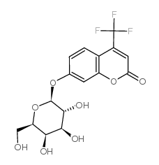 4-(trifluoromethyl)umbelliferyl-beta-d-galactopyranoside Structure