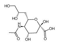 N-acetyl-7-deoxyneuraminic acid structure
