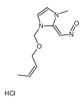 [(Z)-[1-[[(E)-but-2-enoxy]methyl]-3-methylimidazol-2-ylidene]methyl]-oxoazanium,chloride Structure