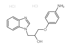 1-(4-Amino-phenoxy)-3-benzoimidazol-1-yl-propan-2-ol dihydrochloride Structure