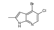 1H-Pyrrolo[2,3-b]pyridine, 4-bromo-5-chloro-2-Methyl- Structure