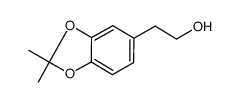 2-(3,4-(dimethylmethylenedioxy)phenyl)ethanol结构式