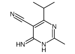 4-amino-2-methyl-6-propan-2-ylpyrimidine-5-carbonitrile Structure