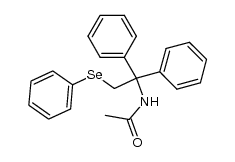 N-(1,1-diphenyl-2-(phenylselanyl)ethyl)acetamide结构式