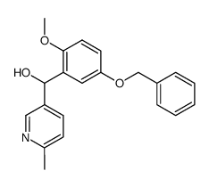 (5-benzyloxy-2-methoxyphenyl)-(6-methylpyridin-3-yl)methanol结构式