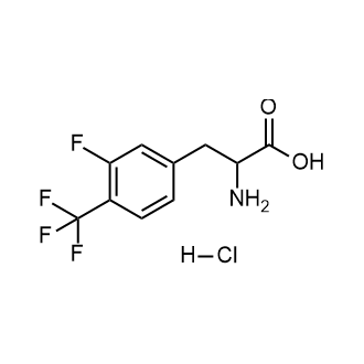 2-氨基-3-(3-氟-4-(三氟甲基)苯基)丙酸盐酸盐结构式