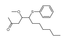 4-methoxy-5-(phenylthio)undecan-2-one Structure
