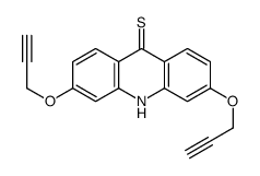 3,6-bis(prop-2-ynoxy)-10H-acridine-9-thione Structure