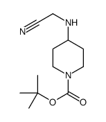 4-((氰基甲基)氨基)哌啶-1-羧酸叔丁酯结构式