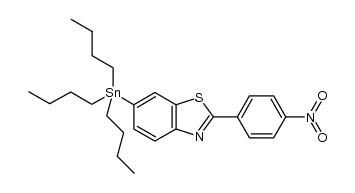 2-(4'-nitrophenyl)-6-tributylstannylbenzothiazole Structure