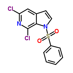 5,7-Dichloro-1-(phenylsulfonyl)-6-azaindole Structure