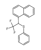 1-{2,2,2-trifluoro-1-(phenylsulfanyl)ethyl}naphthalene Structure