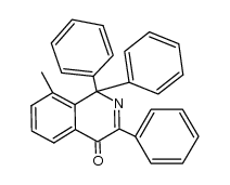 8-methyl-1,1,3-triphenylisoquinolin-4(1H)-one结构式