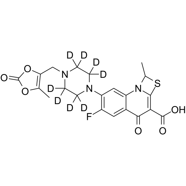 Prulifloxacin-d8 Structure