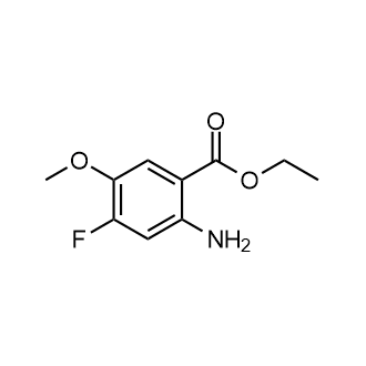 2-氨基-4-氟-5-甲氧基苯甲酸乙酯结构式