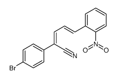 (2E,4E)-2-(4-bromophenyl)-5-(2-nitrophenyl)penta-2,4-dienenitrile Structure