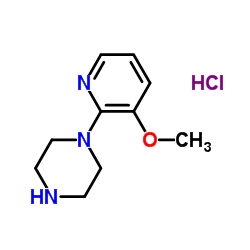 1-(3-Methoxy-2-pyridinyl)piperazine hydrochloride (1:1) Structure