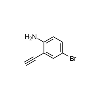 4-溴-2-乙炔基苯胺结构式