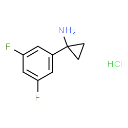1-(3,5-二氟苯基)环丙烷-1-胺盐酸盐结构式
