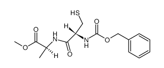 N-carbobenzoxy-L-cysteinylglycyl-L-alanine methyl ester Structure