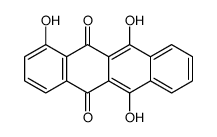 1,6,11-trihydroxytetracene-5,12-dione结构式