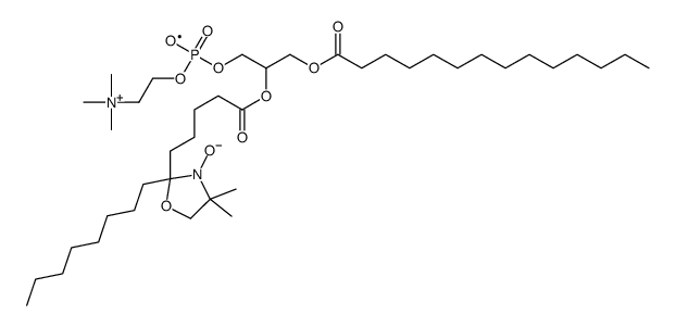 1-myristoyl-2-(6-(4,4-dimethyloxazolidine-N-oxyl)myristoyl)-3-phosphatidylcholine Structure