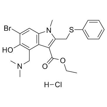 Arbidol HCl structure