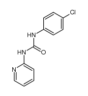 N-(4-chlorophenyl)-N'-(pyrid-2-yl)urea结构式