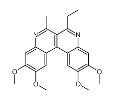 6-ethyl-2,3,10,11-tetramethoxy-7-methylquinolino[3,4-c]quinoline Structure