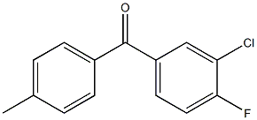 (3-chloro-4-fluorophenyl)(p-tolyl)Methanone Structure