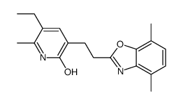3-[2-(4,7-dimethyl-1,3-benzoxazol-2-yl)ethyl]-5-ethyl-6-methyl-1H-pyridin-2-one Structure