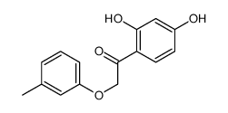 1-(2,4-dihydroxyphenyl)-2-(3-methylphenoxy)ethanone结构式