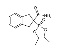 2-Diethoxyphosphorylindan-2-carboxamide结构式