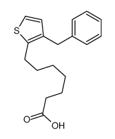 7-(3-benzylthiophen-2-yl)heptanoic acid结构式