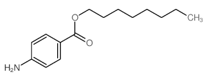 Benzoic acid, 4-amino-,octyl ester structure