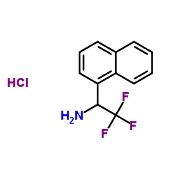 2,2,2-Trifluoro-1-(1-naphthyl)ethanamine hydrochloride (1:1) Structure