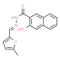 3-hydroxy-N'-[(5-methyl-2-furyl)methylene]-2-naphthohydrazide Structure