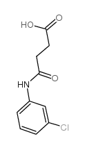 4-[(3-CHLOROPHENYL)AMINO]-4-OXOBUTANOIC ACID结构式