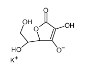 potassium,(2R)-2-[(1S)-1,2-dihydroxyethyl]-4-hydroxy-5-oxo-2H-furan-3-olate Structure