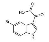 2-(5-bromo-1H-indol-3-yl)-2-oxoacetic acid结构式