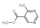 4-甲基-5-嘧啶甲酸甲酯结构式