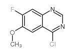 4-氯-7-氟-6-甲氧基喹唑啉结构式