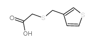 (噻吩-3-甲基)硫代]乙酸结构式
