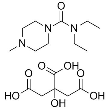 枸橼酸乙胺嗪结构式