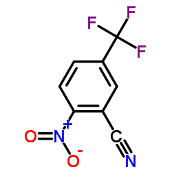 2-硝基-5-(三氟甲基)苯腈结构式
