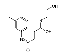 N-(2-hydroxyethyl)-N'-(3-methylphenyl)butanediamide结构式