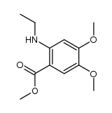 6-(N-ethylamino)veratric acid methyl ester结构式